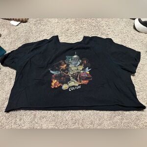Black Graphic Migos Shirt